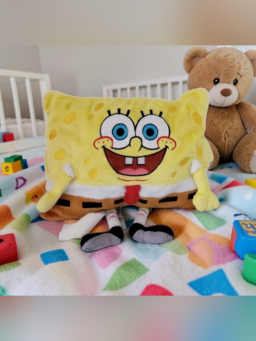 2011 Pillow Pets Pee Wees 11" X 9" SpongeBob SquarePants Stuff Plush Nickelodeon